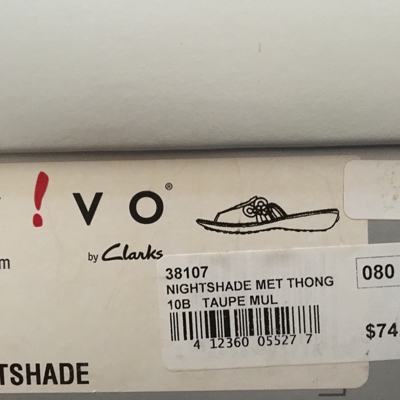 Privo slip on thong. Taupe multi-color. - Picture 5 of 5